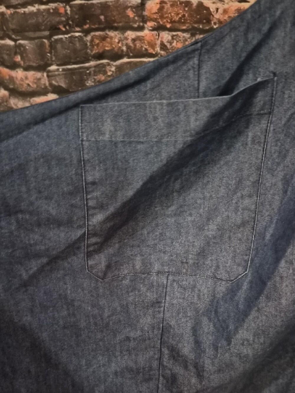 Step In Style Denim Button-Up Maxi Shirt Dress- Indigo Denim Blue - Picture 8 of 10